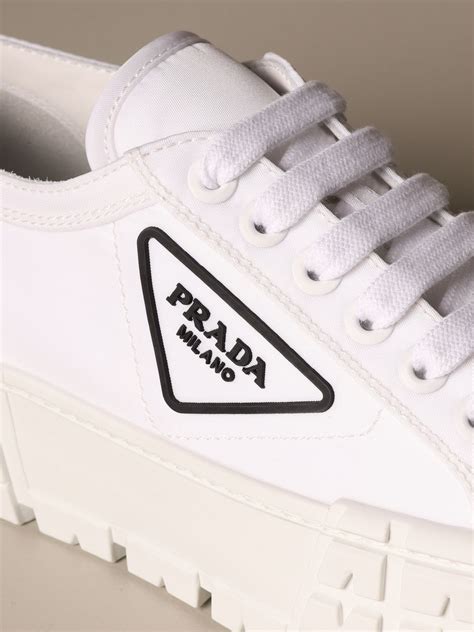 all white prada shoes